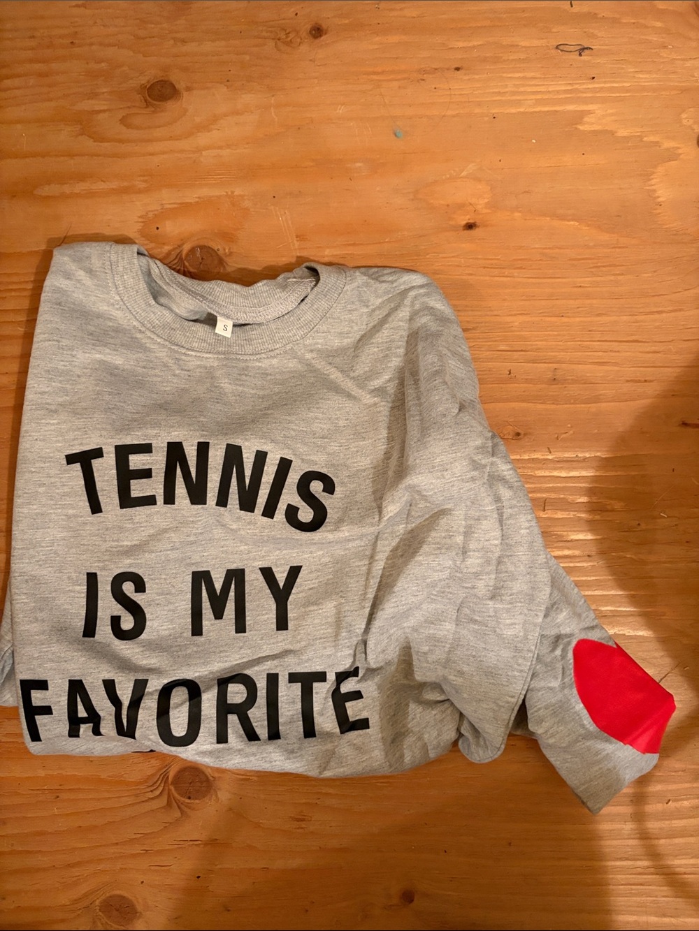 New Women’s Grey 'Tennis Is My Favorite Season’ Graphic Sweatshirt